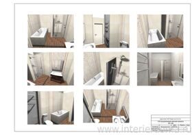 3-D визуализация ванной комнаты